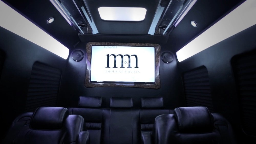 Executive sprinter limo interior