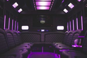 seats inside Sprinter Bus for 45 passengers