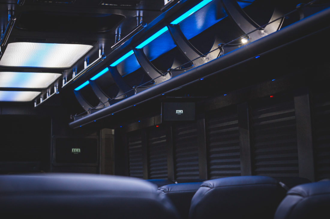 50 passenger limo bus interior