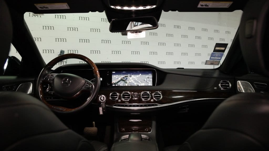 Luxury Sedan front seat interior