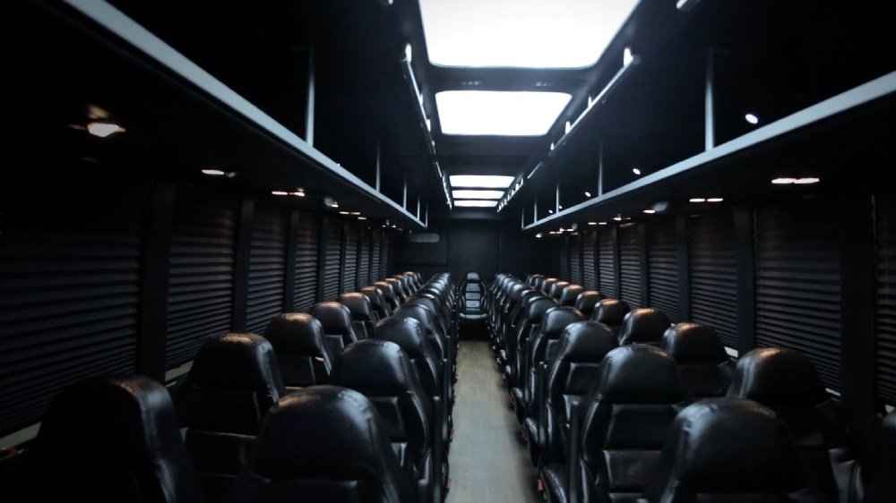 40 passenger Party Bus interior