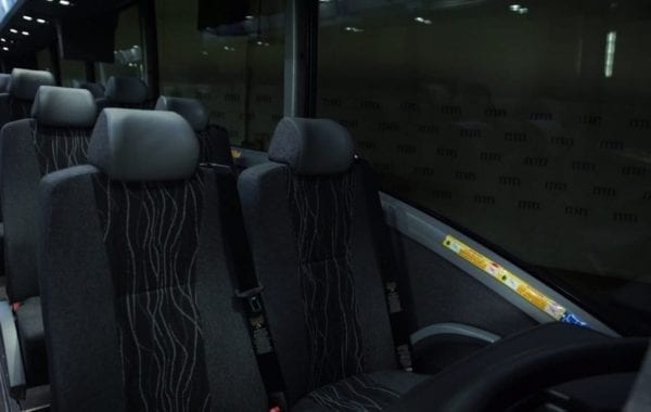 Limo Bus interior seating