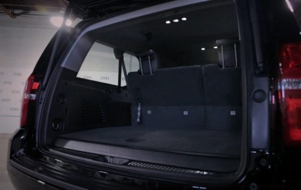 Luxury SUV trunk space