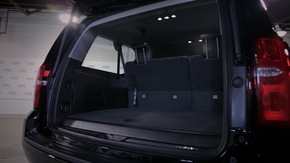 Luxury SUV trunk space