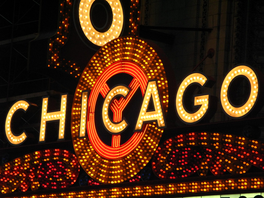 Chicago light up sign