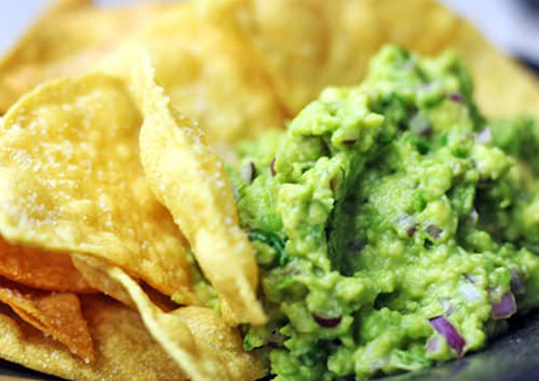 Guacamole and chips