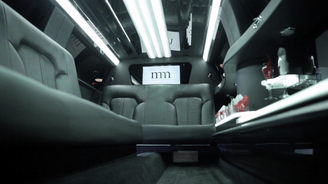 Limo interior - limo service in chicago
